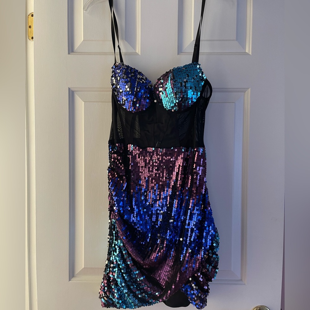Woman’s sequin dress